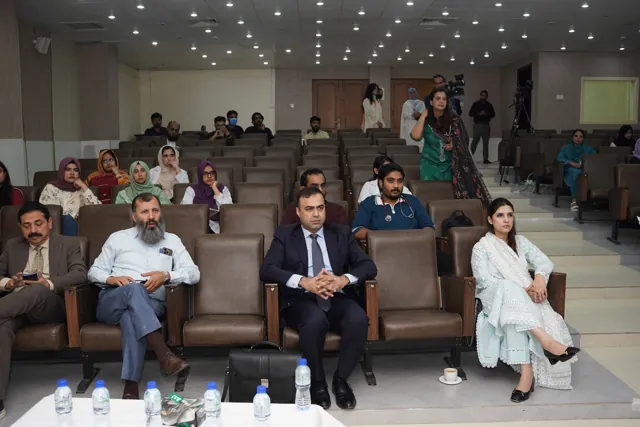 Participants attending the ECG workshop