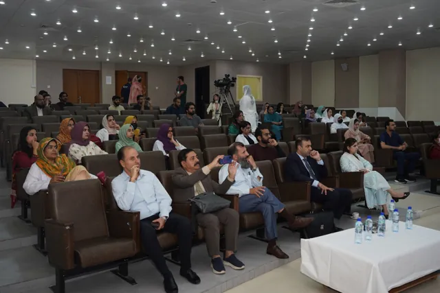 Workshop audience in the auditorium