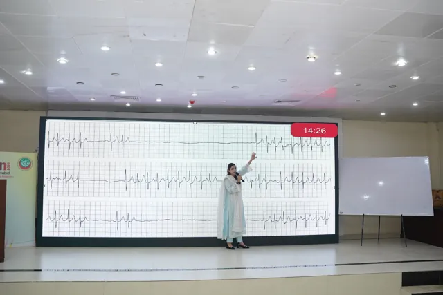 An ECG teaching session