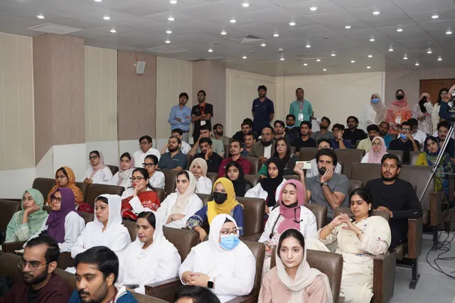 Participants attending a teaching session